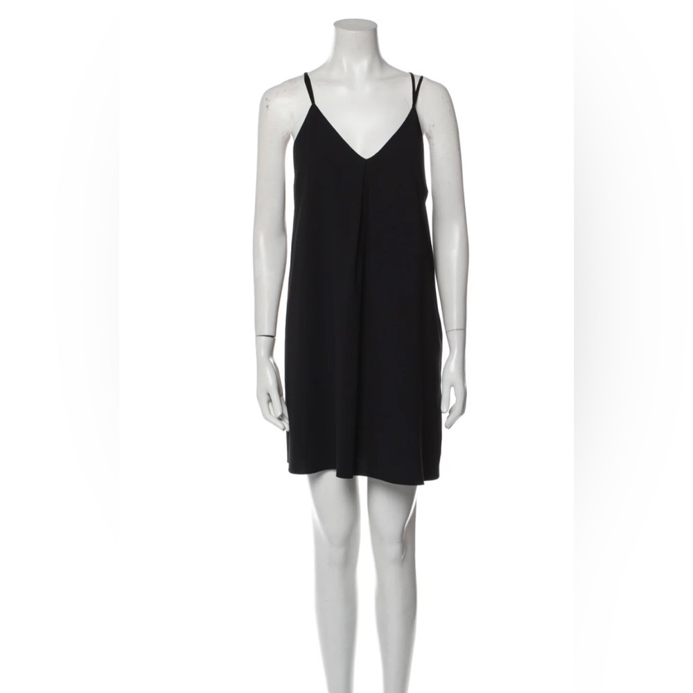 Alice and Olivia Black V neck Mini dress